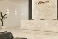 Hall d'accueil carrelage effet marbre de Réflex boutique