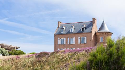 Maison sur les hauteurs de la côte bretonne